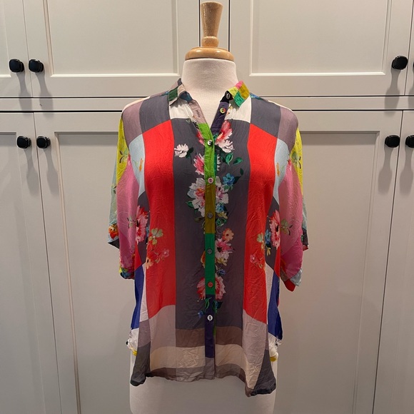 Johnny Was Block Lynn Shirt size XS - Picture 4 of 11